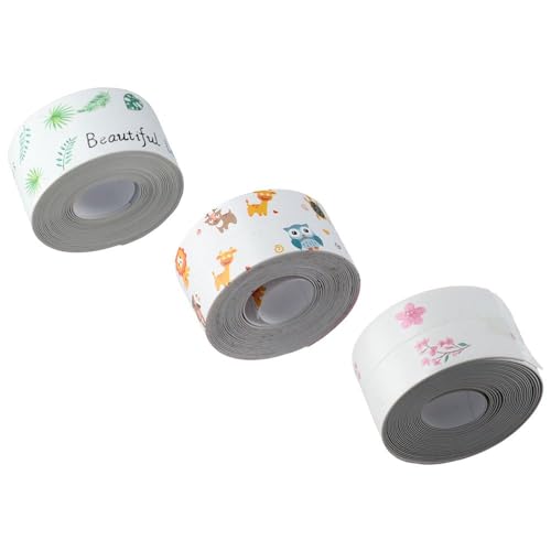 AllGIFT 1.5-inch caulk tape with cute pattern for bathroom sink, countertop, toilet, bathtub, and floor seams