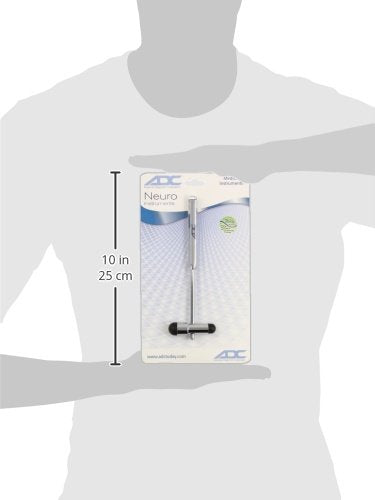 [Australia - AusPower] - ADC Buck Neurological Hammer with Concealed Brush and Needle, Chrome-Plated Medical Instrument 