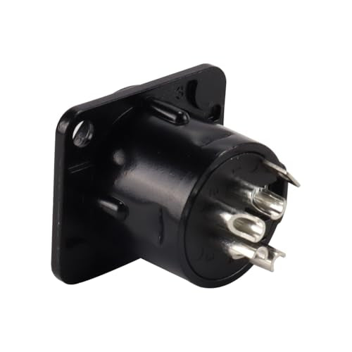 4 XLR 4 Pin Female Panel Mount Sockets Suitable for Recording Studios, Mixers, Sound Systems etc