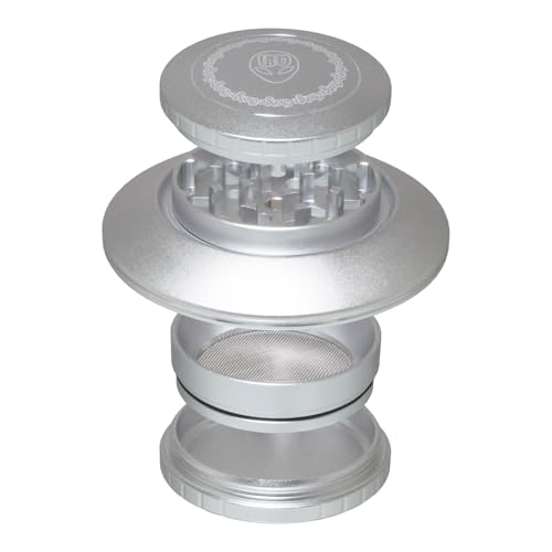 Chongz 63mm UFO Grinder (45mm Grinding Surface) (Silver) Silver