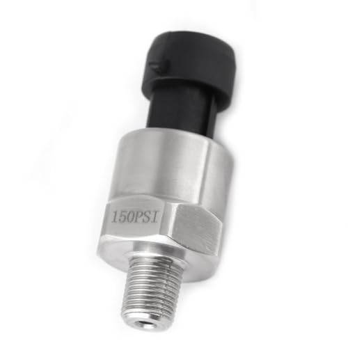Pressure Sensor Stainless Steel 150PSI Pressure Transducer 1/8 NPT for Oil Fuel Air Water Pressure Transmitter
