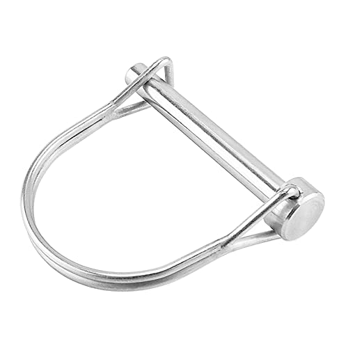 HAIWEN 4-pack heavy-duty safety coupler pins, 1/2 x 3-3/20-inch spring steel shaft locking pins