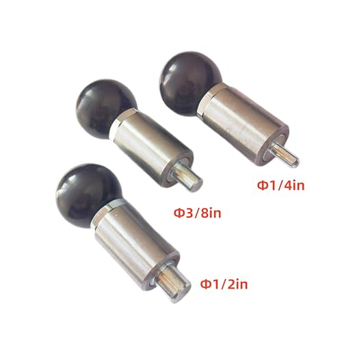 ZRuiYFFS spring-loaded pull pins with black handle, welded steel body, 1/4-inch diameter, 2-pack