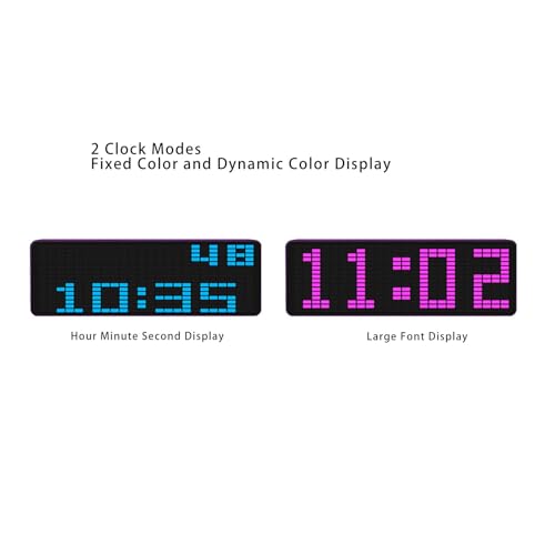 Music Spectrum LED Display, 2 Control Methods, 384 LED Voice Sensor, Pickup Analyzer, Equalizer, Spectrum Analyzer with Clock, 20 Dynamic Effects, 7 Colors