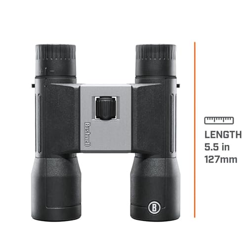 Bushnell PowerView 2 Binoculars, High-Definition Binoculars with Multi-Coated Lenses, Durable Aluminum Alloy Chassis, Wide Field of View, Ideal for Wildlife Observation, Hiking and Sporting Events 16x32