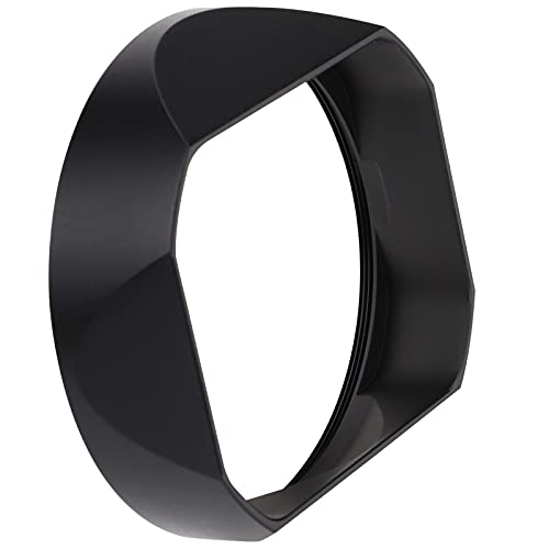 Metal Square Lens Hood for Leica Q3 Q2 Q Q-P QP Q Typ116 Digital Camera Accessories Black (Not fit on Leica Q3-43)