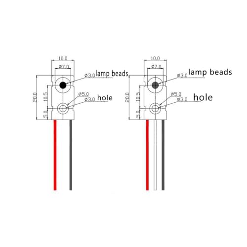 Treedix 2 Sets IR Break Beam Sensor 5MM LEDs Counting Module