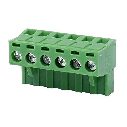 [Australia - AusPower] - 5Pcs 6-Pin 300V 10A 5.08mm Pitch PCB Mount Screw Terminal Block Connector for 28-12AWG Cable 5.08mm-6-Pin 