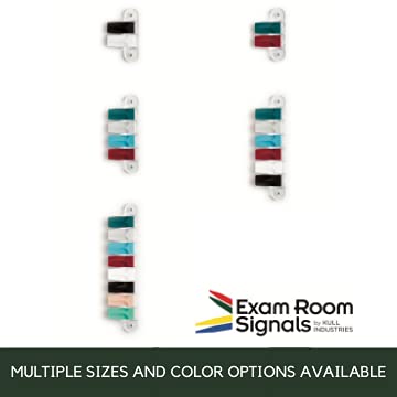 [Australia - AusPower] - Exam Room Flags, Medical Door Flags for Doctor Offices, Hospitals, Clinics, Easy Identification, Durable, Reliable Room Status Sign, Designer Colors, 4 Flag System, 3-Inch 3 Inches 4 Flags 