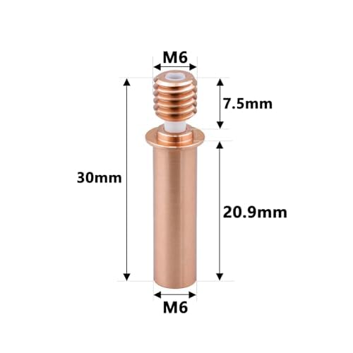 POLISI3D Ender 3 Neo Upgrade Ceramic Core High Flow Bimaterial Heatbreak Feeding Tube Compatible with Creality Ender 3 V2 Neo, Ender-3 Max Neo, CR6 SE 3D Printer Replacement