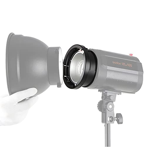 Godox 98mm Mount to Bowens Mounts Speedring Adapter for Godox K150A K180A 250SDI 300SDI E300W E250W Mini 120W/160W/200W 250DI 300DI,Neewer 250W 300W Studio Flash