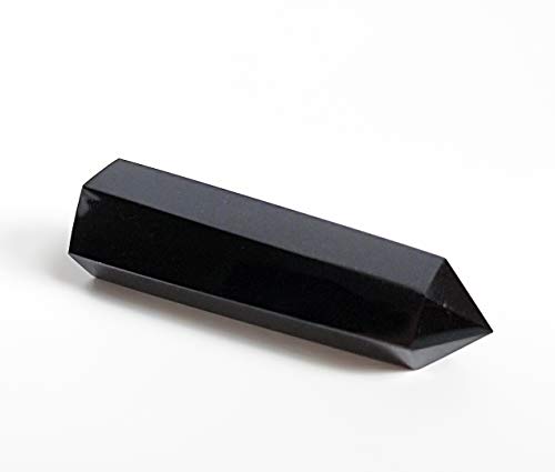 Mina Heal Crystal Wand Points for Meditation & Chakra Work Obsidian