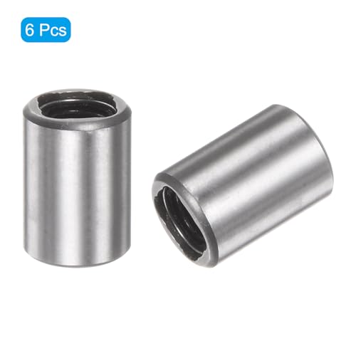 sourcing map 6pcs LM3UU Linear Ball Bearings, 3mm Bore Dia, 7mm OD,10mm Length, Linear Motion Bearing for CNC Machine Tool 3D Printer 6