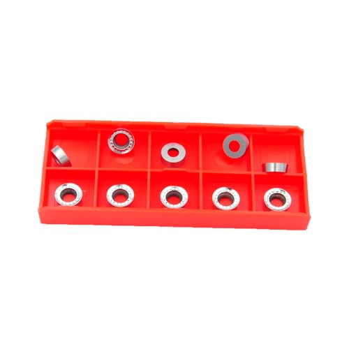 RCGT1003MO-ALU Indexable Inserts, HM Indexable Inserts for Machining Aluminum or Non-ferrous Metals (Pack of 10) RCGT1003MO-AL