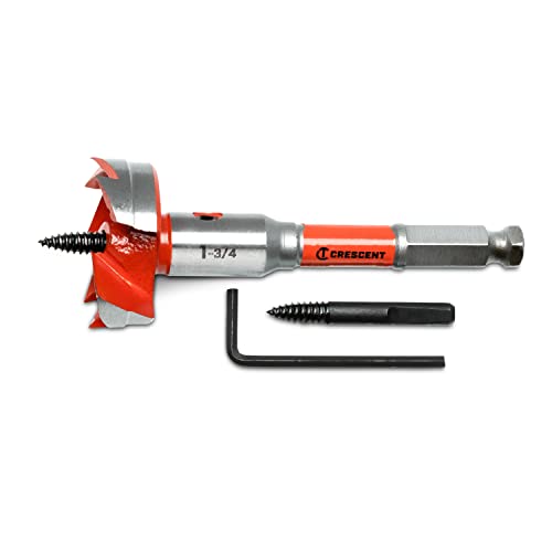 Crescent CDSF-553 self-feed drill bit, 5-inch by 1-1/2-inch, with cutting edge and center point