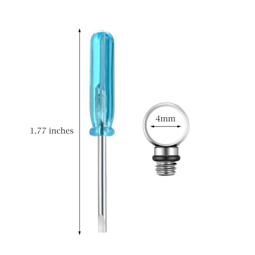 Screw Top Ring with Screwdriver for Cremation Jewelry -Silver Silver Top Ring & Screwdriver