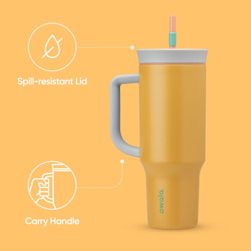 Owala Tumbler Stainless Steel Water Bottle 40 oz Tropical 40 Ounces (Pack of 1)