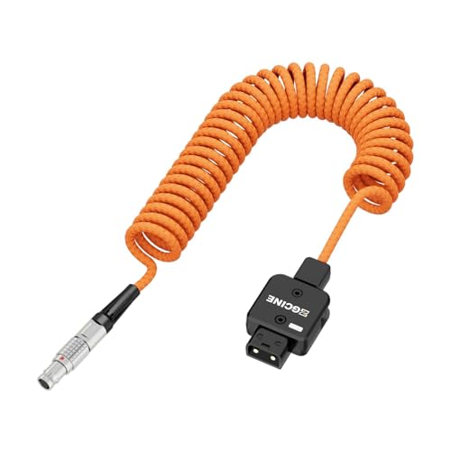 ZGCINE DT-LM D-Tap to LM 2-Pin Male Coiled Power Cable for RED/for ARRI