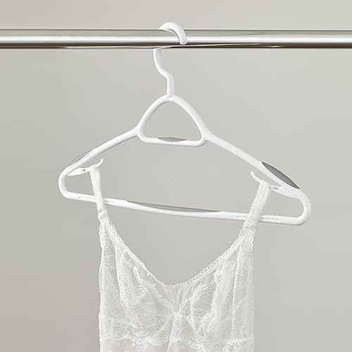 Neatfreak Set of 12 Deluxe Non Slip Clothes Hangers - Space Saving Design for Jackets, Pants, Shirts, 360 Degree Swivel Neck, Soft Grip Bars, Produced in North America Pack of 12