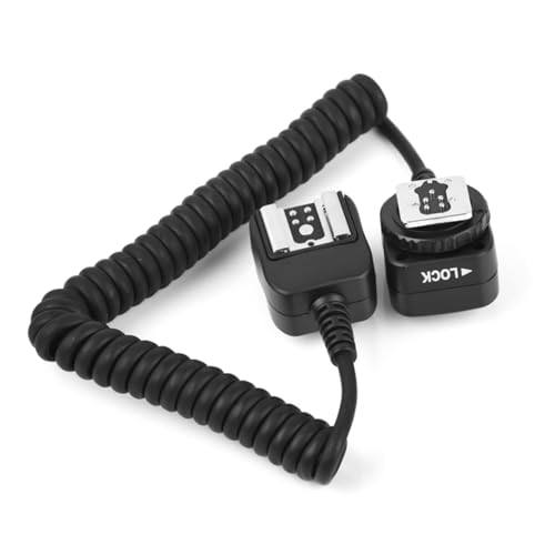 PIXEL 5.91' / 1.8m E-TTL Off Camera Flash Speedlite Sync Cord Hot Shoe Cord Compatible with Canon T8i, T7i, T6, T6i, T5, T5i, SL3, 90D, 80D, 77D, 60D, 7D, 750D,6D2, 5D, M3, M5, M6 etc, Replaces OC-E3