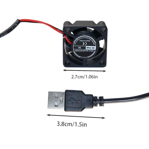 2pcs 2510 USB Cooling Fan Brushless Hydraulic Bearing DC Fan 25X25X10MM Miniature Bearing Turbo For Laptop Motherboard 3D Printer