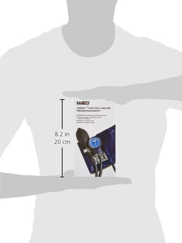 [Australia - AusPower] - Labtron Labstar Latex-Free Sphygmomanometer - Manual Blood Pressure Monitor with Large Adult Cuff - Blue, 200X 