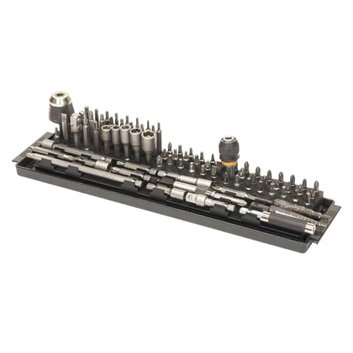 ERNST Bit Boss 1/4 in Hex Solution - Toolbox Organization for 90 Long & Short Bits No Color