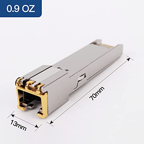 2 pieces 1.25/2.5/5/10G SFP+ RJ45 copper module - up to 30 m with CAT.6a/7 compatibility for Cisco, Ubiquiti, Netgear, D-Link, Supermicro, TP-Link, Mikrotik, Unifi and more, SFP 10GBase-T transceiver 2 Stück 10Gb SFP to RJ45 modul