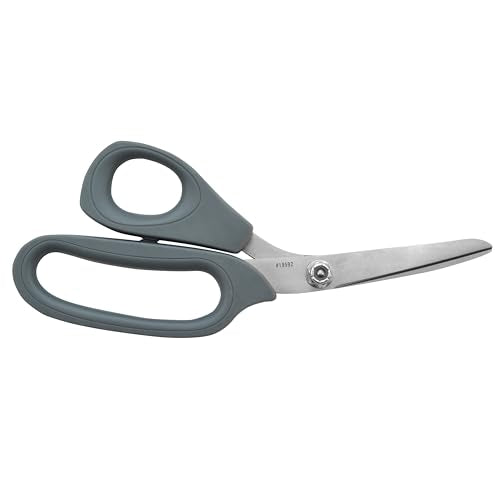 Clauss 19592 8-inch titanium bent Kevlar shear with ergonomic handles and sharp angled blades