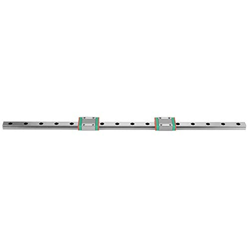 2pcs MGN12B Miniature Linear Rail Slide Block and 1pc 400mm MGN12 Miniature Linear Rail Guide Rail 12mm Width Set