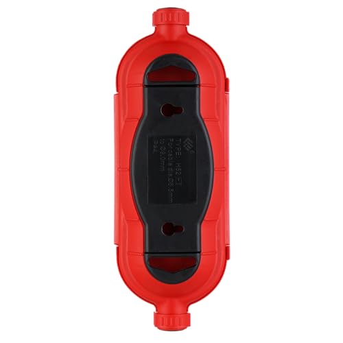 REV 050217555 Cable Safe, Cable Box for Coupling, Waterproof and Strain Relief, Red | For protection against moisture and rain - ideal for extension cables, plugs and couplings