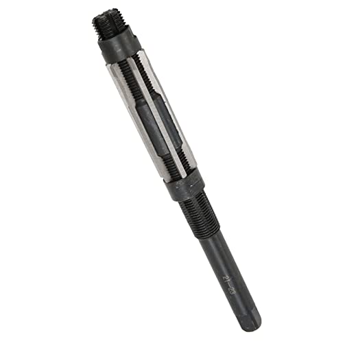 Nikou Adjustable Reamer, 6 Cutting Edges, 64 mm Length, 9SiCr 21-23 mm Adjustment Range, Adjustable Hand Reamer, Tension Reamer for Metal Materials