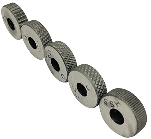Single Wheel Knurling Tool Holder | for Knurling Operation | with Different Pattern | Gripping Product | Straight and Diagonal Shapes Knurls| 12 x 12 x 100 mm Size | 6 HSS KNURLS BKT-0004