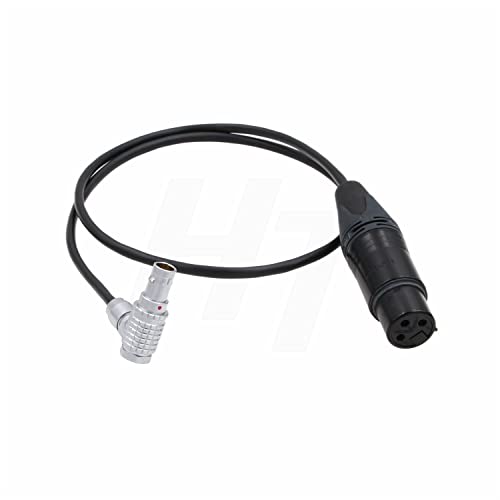 Audio Cable for ARRI Alexa 35 and Mini LF Camera Microphone Recorder XLR 3 Pin to Right Angle 6 Pin 60cm R-XLR