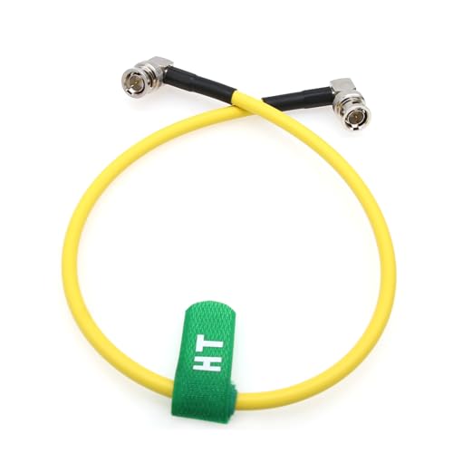4K 12G SDI BNC Video Coaxial Cable for RED Komodo Komodo-X V-Raptor XL DSMC2 Camera Ninja V Shogun SmallHD Portkeys Feelworld Monitor Teradek, Yellow Canare 80cm