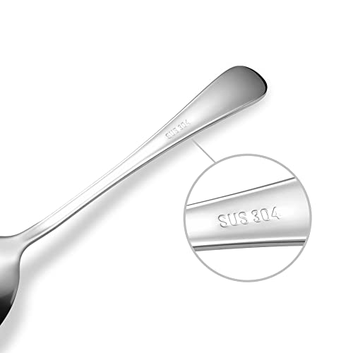 Premium Food Grade 18/10 Stainless Steel Spoons,Tablespoon,Mirror Finish & Dishwasher Safe,16 PCS （7.9"）