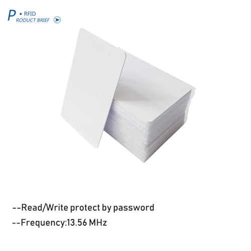 NFC Cards 13.56 MHz 1K, 13.56 MHz RFID Card RFID - Chip Cards / M1 - Cards for Access Control, Hotel Key Cards etc. (100 Pieces) 100 pcs