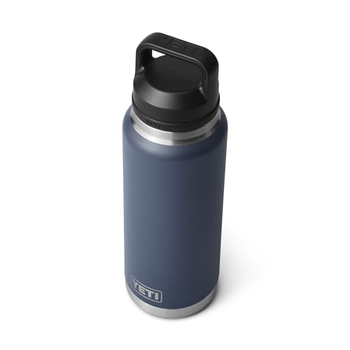 YETI Rambler 36 oz Bottle, Vacuum Insulated, Leakproof, Stainless Steel with Chug Cap Navy