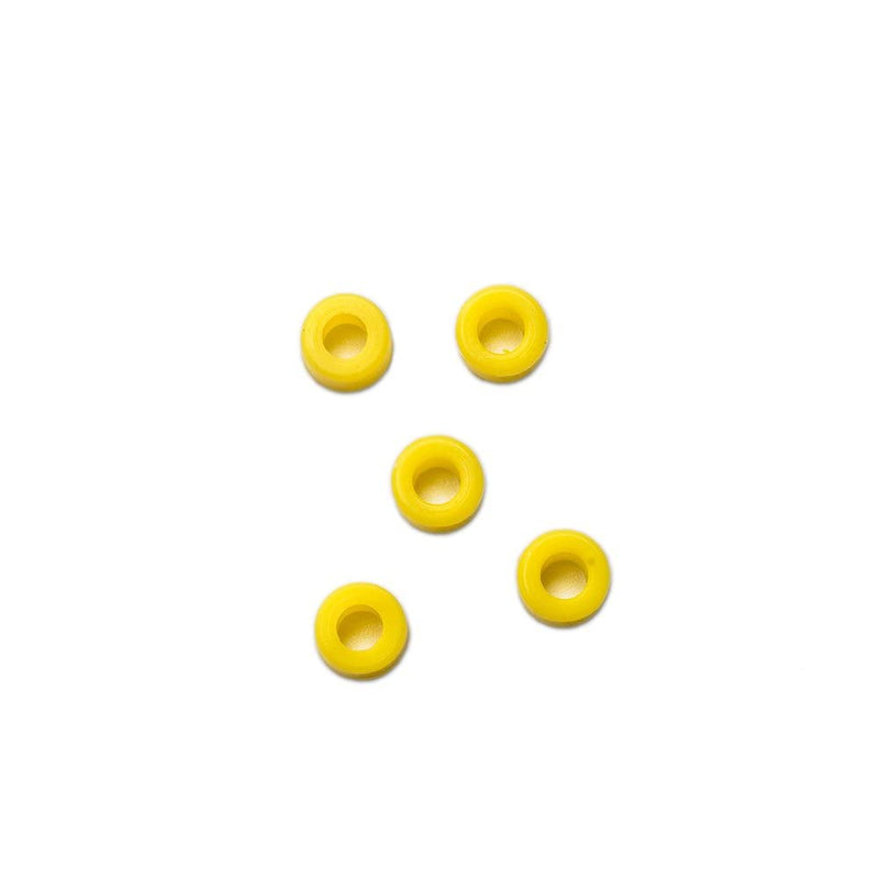 [Australia - AusPower] - Dental Color Code Rings Multi-Colors Autoclavable Silicone Hygiene Instrument for Dentist (S, Yellow) S 