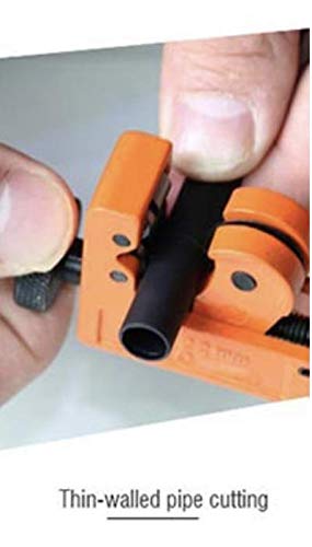 [Australia - AusPower] - Edward Tools Harden Pro Mini Pipe Cutter 1/8” to 7/8” - Cuts Copper, Aluminum, Metal - Multi Use Tube Cutter, PVC Cutter - Cuts Arrows, Lines - Heavy Duty Steel Blade Pipe Cutter Wheel 