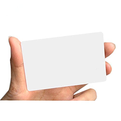 50 Pack 1K RFID Smart intelligent Cards Compatible with Mifare Classic 1K 13.56MHz 14443A Card White Card Hotel Key Cards Access Control Card Printable on Card Printers CR80 3 3/8" x 2 1/8" 50pcs