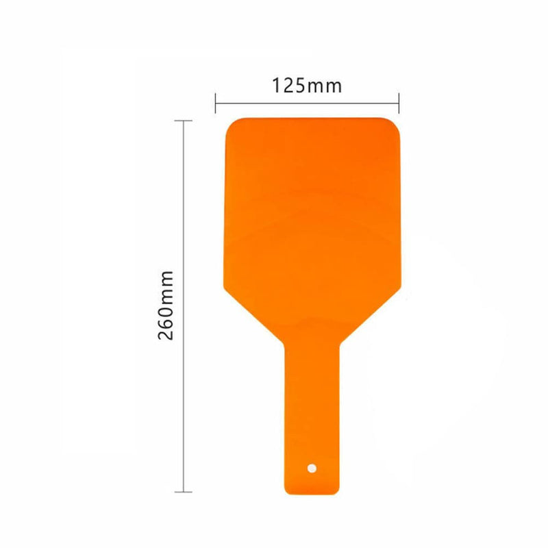 [Australia - AusPower] - Dental Curing Light Shield Hand Held LED/UV Light Protection Eye/Face Protector Plate Board Orange (2PCS) 2PCS 