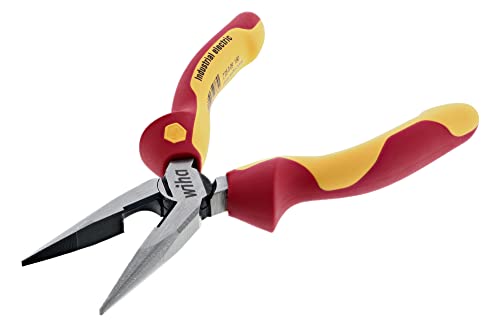 Wiha 32926 6.3-inch insulated industrial long nose needle-nose pliers