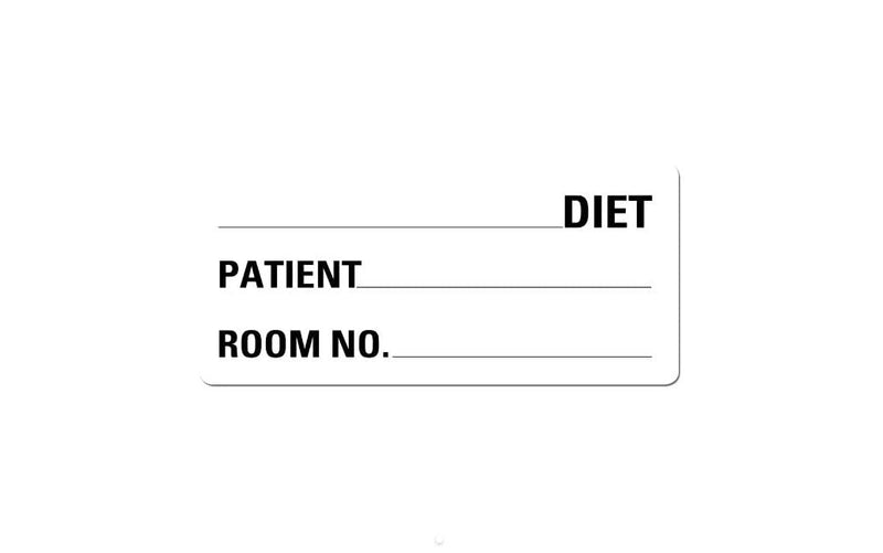 Diet Food Service Medical Labels