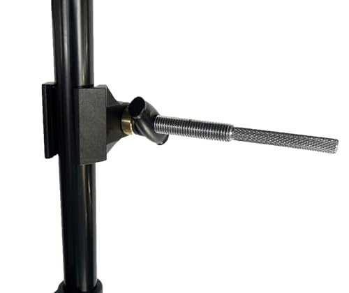 7" Mini End Jaw Vise Grip,Steel Shaft End Pipe Clamp with Adjustable Aluminum Jaws,Rubber Pads for C Stand,Video Light,Soft box,Ball Head,Magic Arm Photography Accessories