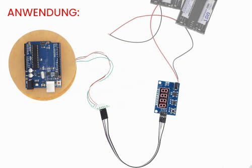 HX711 Weight Sensor Module Kit Digital Load Cells Weight Sensor A/D Module 5kg Portable Electronic Kitchen Scale for Arduino with 3.5mm x 1.35mm Power Cable, Scale Display Module