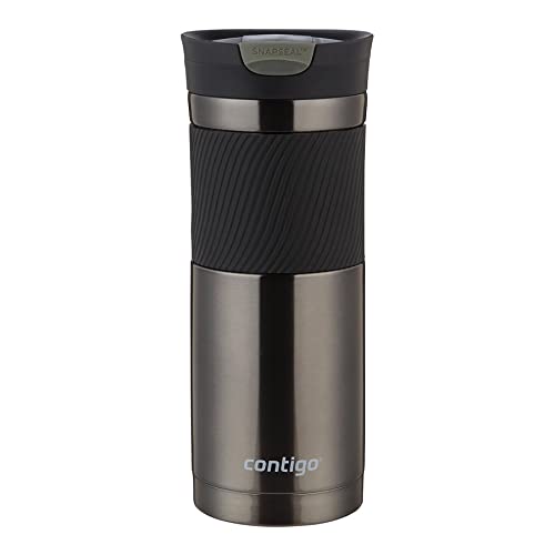 Contigo 20oz Byron SnapSeal Travel Mugs, Monaco Blue & Gunmetal