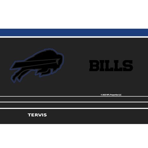Tervis Traveler NFL Buffalo Bills - Night Game Triple Insulated Tumbler Travel Cup Keeps Drinks Cold & Hot, 30oz, Stainless Steel Multicolor