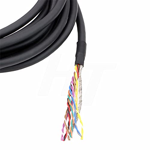 Hirose 12 Pin Female HR10A-10P-12S to Flying Cable for Allied AVT GigE, Sony DXC, Panasonic, Hitachi, Jai, Basler, Dalsa, Teli, Toshiba Camera (Straight 12-pin, 1 m) Straight 12-pin
