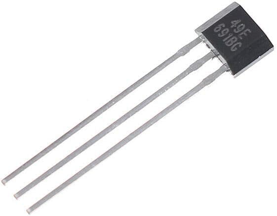 [Australia - AusPower] - 10Pcs Black Hall Element 49E Oh49E Ss49E Linear Sensor Hall Sensor Hall Effect Sensors 